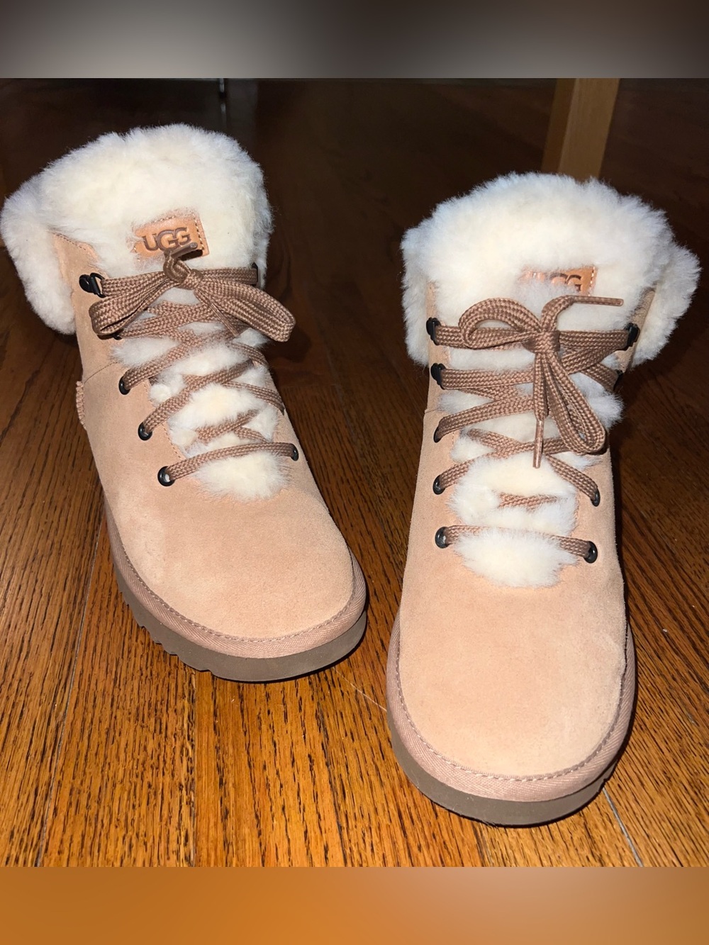 UGG Women's Classic Mini Alpine Lace in Chestnut